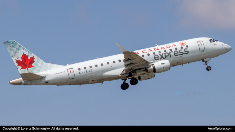 Photo of C-FEJY - Air Canada Embraer E175SU at KAUS on AeroXplorer Aviation Database