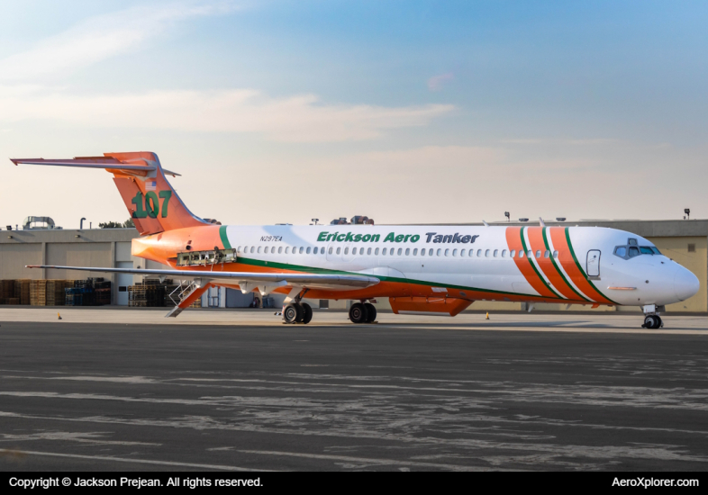 Photo of N297EA - Erickson Air Tanker McDonnell Douglas MD-87 at BOI on AeroXplorer Aviation Database