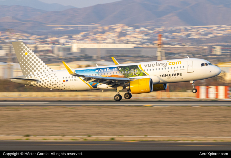 Photo of EC-NIX - Vueling Airbus A320NEO at AGP on AeroXplorer Aviation Database