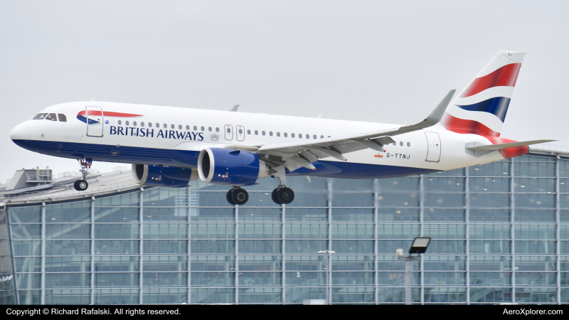 Photo of G-TTNJ - British Airways Airbus A320NEO at LHR on AeroXplorer Aviation Database