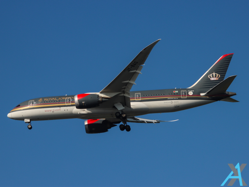 Photo of JY-BAG - Royal Jordanian Boeing 787-8 at JFK on AeroXplorer Aviation Database