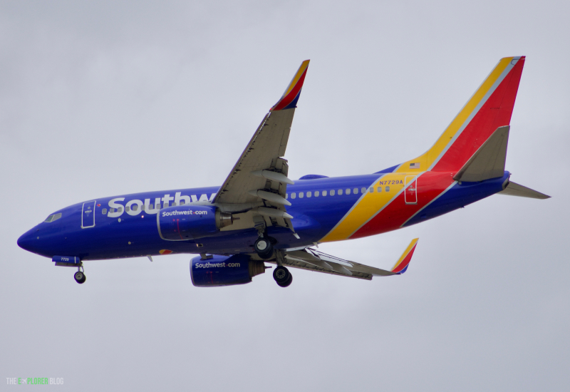 Photo of N7729A - Southwest Airlines Boeing 737-700 at DEN on AeroXplorer Aviation Database