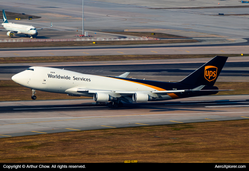 Photo of N575UP - United Parcel Service Boeing 747-400F at HKG on AeroXplorer Aviation Database