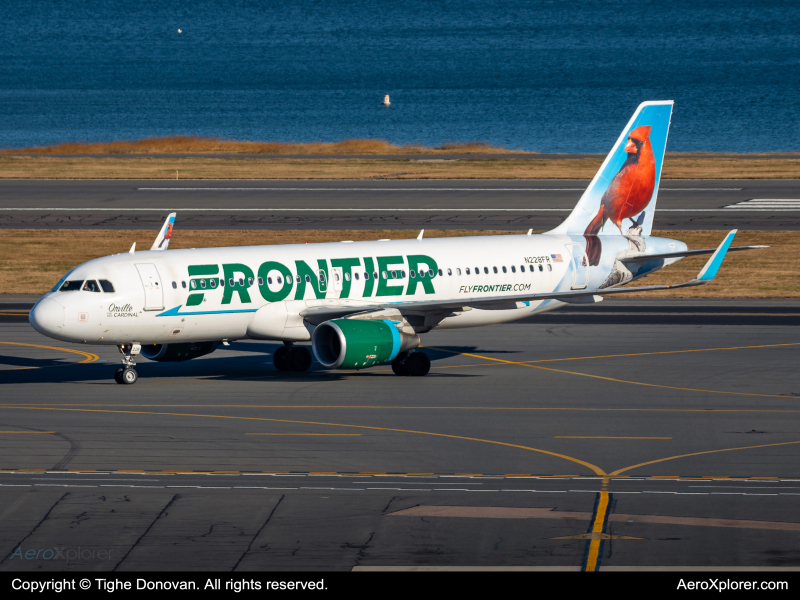 Photo of N228FR - Frontier Airlines Airbus A320 at BOS on AeroXplorer Aviation Database