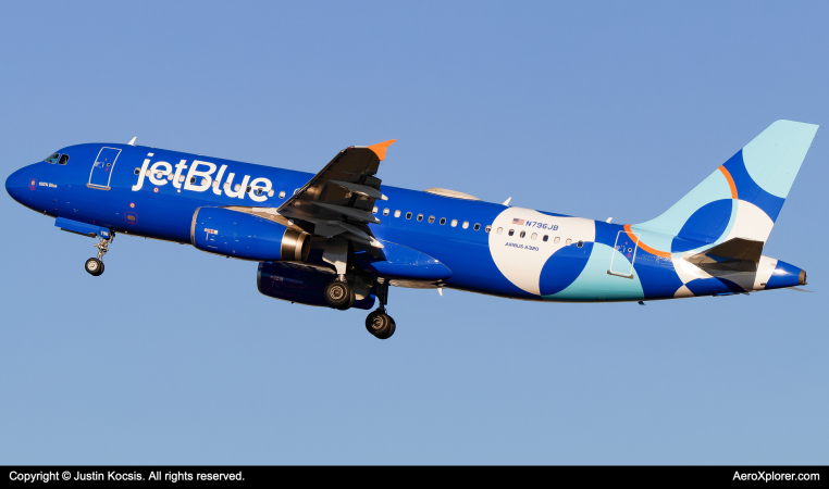 Photo of N796JB - JetBlue Airways A320 at TPA on AeroXplorer Aviation Database