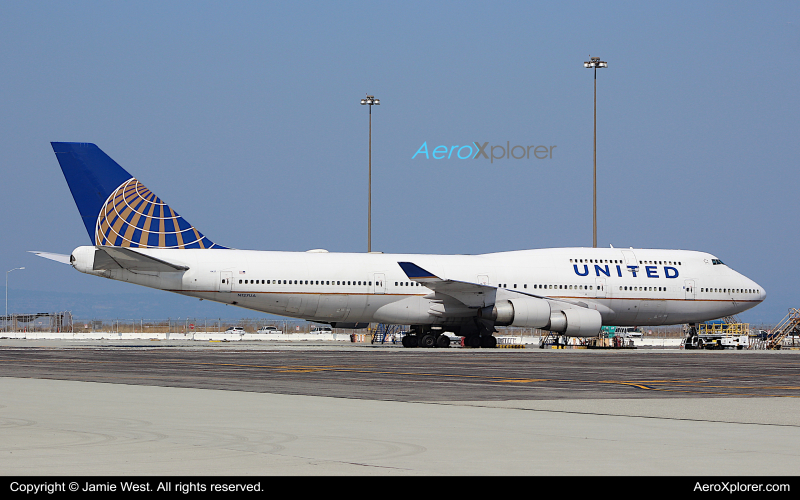 Photo of N127UA - United Airlines Boeing 747-400 at SFO on AeroXplorer Aviation Database