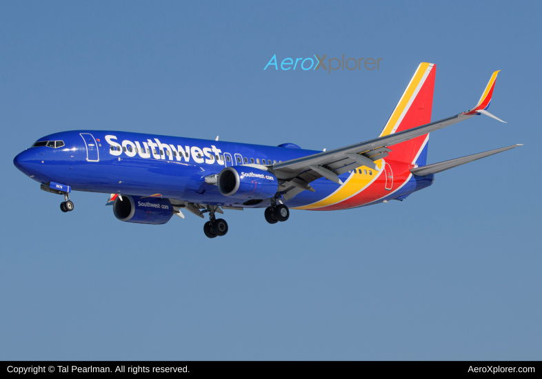 Photo of N8678E - Southwest Airlines Boeing 737-800 at BWI on AeroXplorer Aviation Database