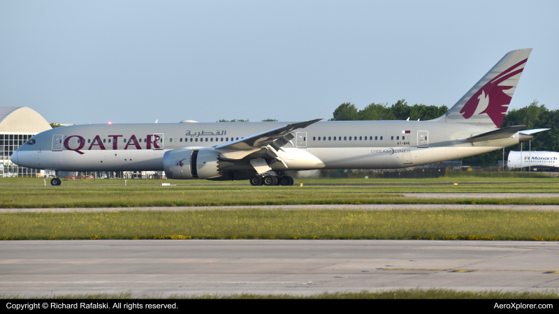 Photo of A7-BHE - Qatar Airways Boeing 787-9 at MAN on AeroXplorer Aviation Database
