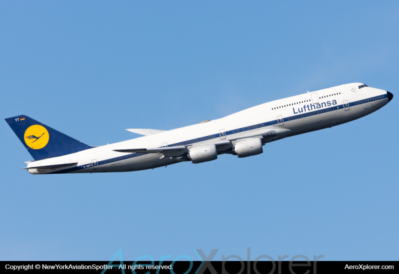 Photo of D-ABYT - Lufthansa Boeing 747-8i at JFK on AeroXplorer Aviation Database