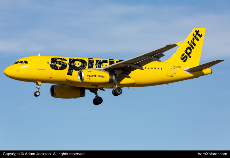 Photo of N508NK - Spirit Airlines Airbus A319 at BWI on AeroXplorer Aviation Database