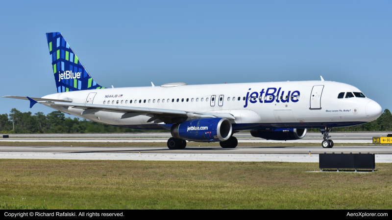 Photo of N644JB - JetBlue Airways Airbus A320 at MCO on AeroXplorer Aviation Database