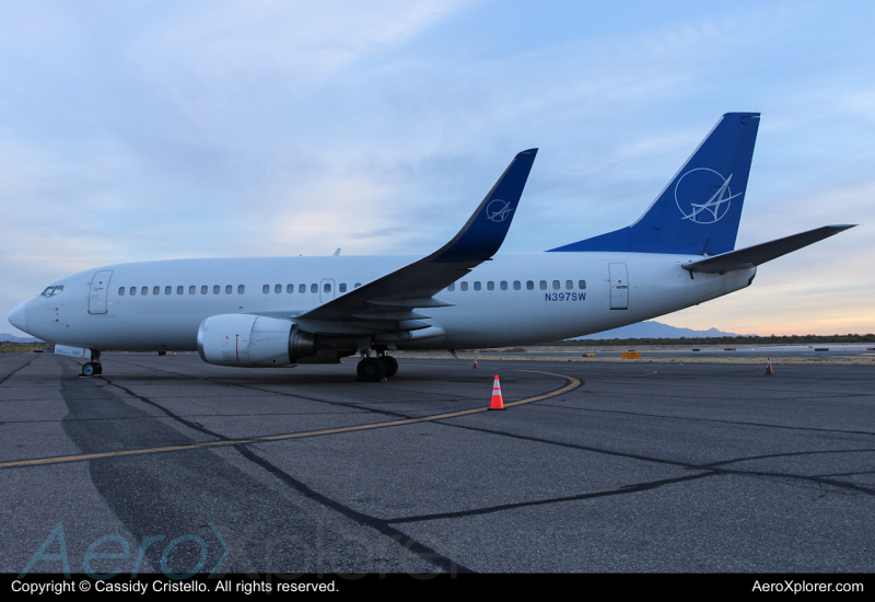 Photo of N397SW - Swift Air Boeing 737-300 at TUS on AeroXplorer Aviation Database