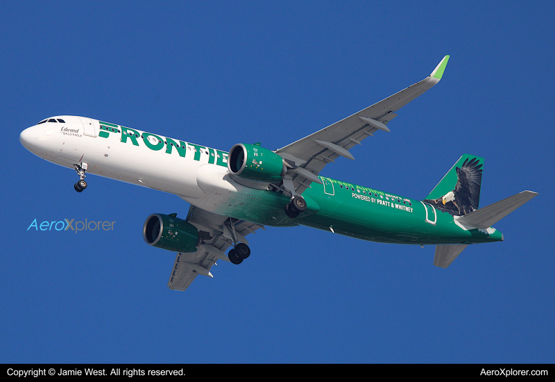 Photo of N605FR - Frontier Airlines Airbus A321NEO at OAK on AeroXplorer Aviation Database