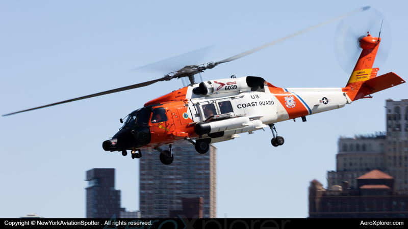 Photo of 6039 - USCG - United States Coast Guard Sikorsky MH-60 Jayhawk at JRA on AeroXplorer Aviation Database
