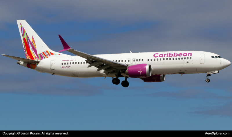 Photo of 9Y-GUY - Caribbean Airlines Boeing 737 MAX 8 at KMIA on AeroXplorer Aviation Database