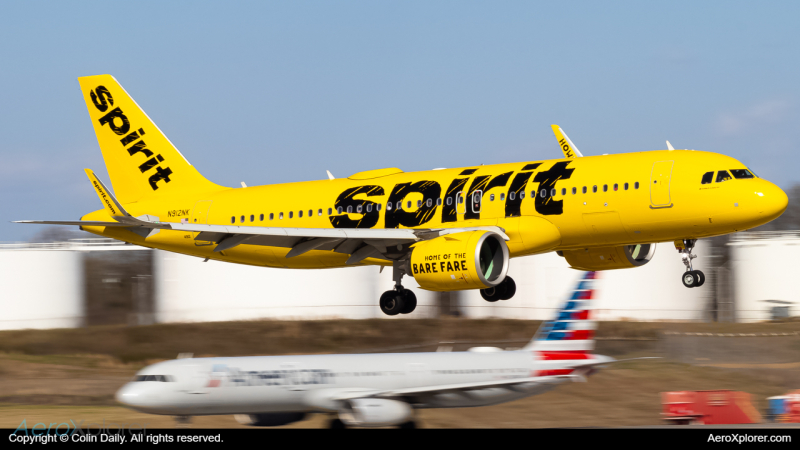 Photo of N912NK - Spirit Airlines Airbus A320NEO at CLT on AeroXplorer Aviation Database