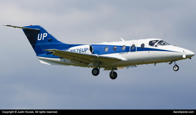 Photo of N676UP - Wheels Up Beechcraft Hawker 400XP at KTPA on AeroXplorer Aviation Database