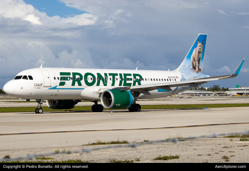 Photo of N377FR - Frontier Airlines Airbus A320NEO at FLL on AeroXplorer Aviation Database