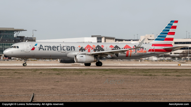 Photo of N162AA - American Airlines Airbus A321-200 at KAUS on AeroXplorer Aviation Database