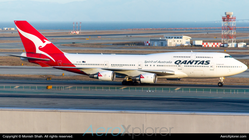 Photo of VH-OEE - Qantas Airways Boeing 747-400ER at SFO on AeroXplorer Aviation Database
