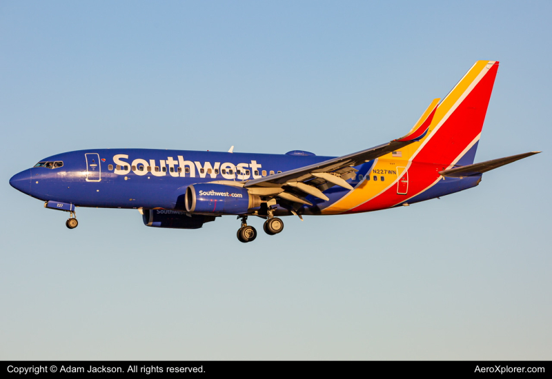 Photo of N227WN - Southwest Airlines Boeing 737-700 at BWI on AeroXplorer Aviation Database