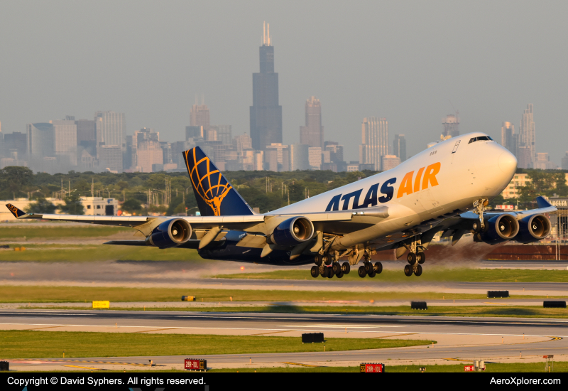 Photo of N451PA - Atlas Air Boeing 747-400F at ORD on AeroXplorer Aviation Database