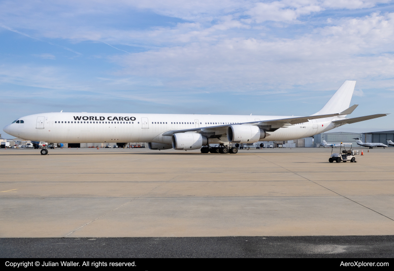 Photo of TF-MFC - World Cargo Airlines Airbus A340-600 at SFB on AeroXplorer Aviation Database