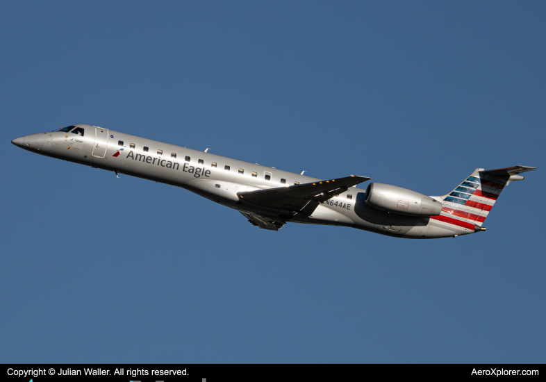 Photo of N644AE - American Eagle Embraer ERJ145 at CLT on AeroXplorer Aviation Database