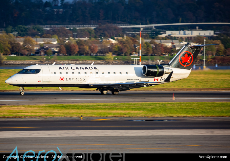 Photo of C-GJZZ - Jazz Air Mitsubishi CRJ-200 at DCA on AeroXplorer Aviation Database