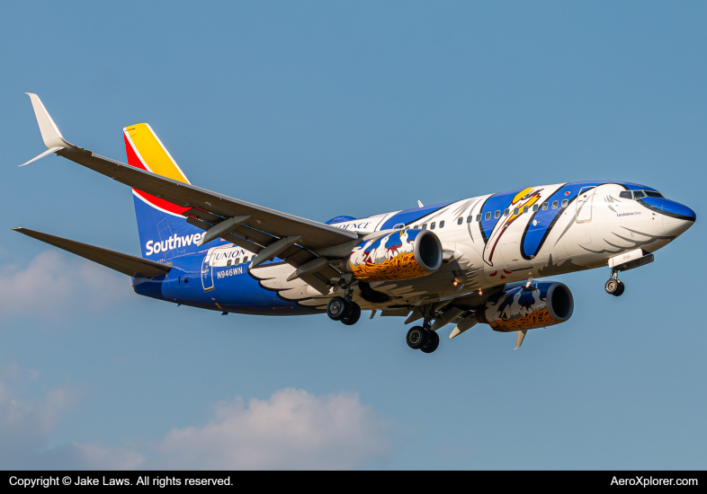 Photo of N946WN - Southwest Airlines Boeing 737-700 at DCA on AeroXplorer Aviation Database