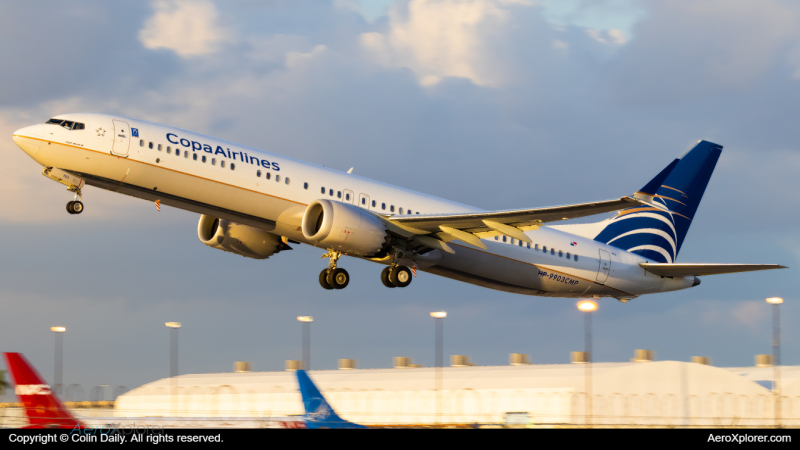 Photo of HP-9903CMP - Copa Airlines Boeing 737 MAX 9 at MIA on AeroXplorer Aviation Database