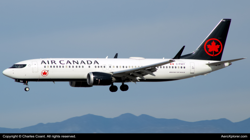 Photo of C-FSCY - Air Canada Boeing 737 MAX 8 at LAX on AeroXplorer Aviation Database