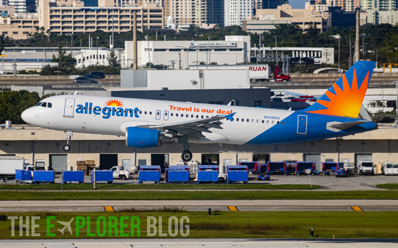 Photo of N216NV - Allegiant Air Airbus A320-214 at FLL on AeroXplorer Aviation Database