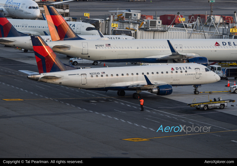 Photo of N225JQ - Delta Connection Embraer E175 at JFK on AeroXplorer Aviation Database