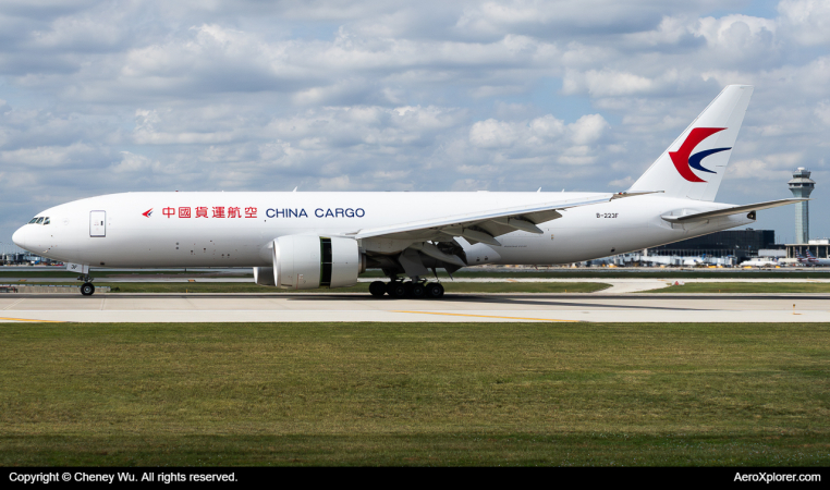 Photo of B-223F - China Cargo Airlines Boeing 777-F at ORD on AeroXplorer Aviation Database