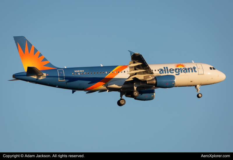 Photo of N281NV - Allegiant Air Airbus A320 at IAD on AeroXplorer Aviation Database