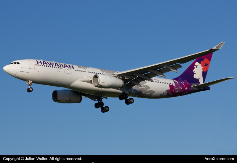 Photo of N386HA - Hawaiian Airlines Airbus A330-200 at LAX on AeroXplorer Aviation Database