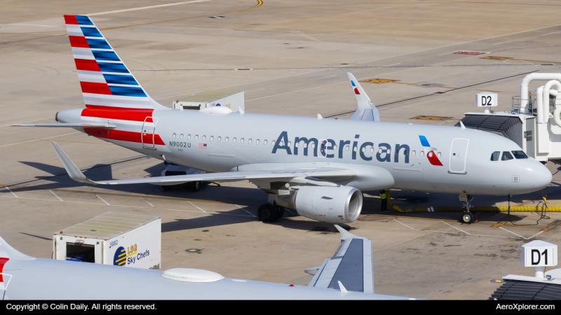Photo of N9002U - American Airlines Airbus A319 at DFW on AeroXplorer Aviation Database