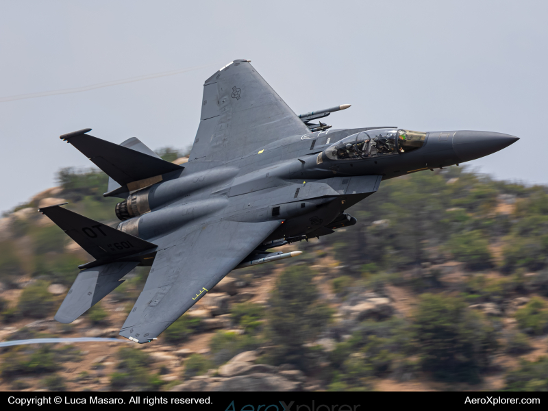 Photo of 91-0601 - USAF - United States Air Force McDonnell Douglas F-15E Strike Eagle at N/A on AeroXplorer Aviation Database