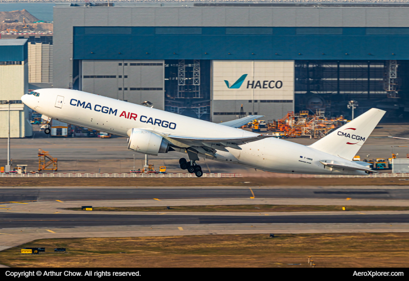 Photo of F-HMRB - CMA CGM Air Cargo Boeing 777-F at HKG on AeroXplorer Aviation Database