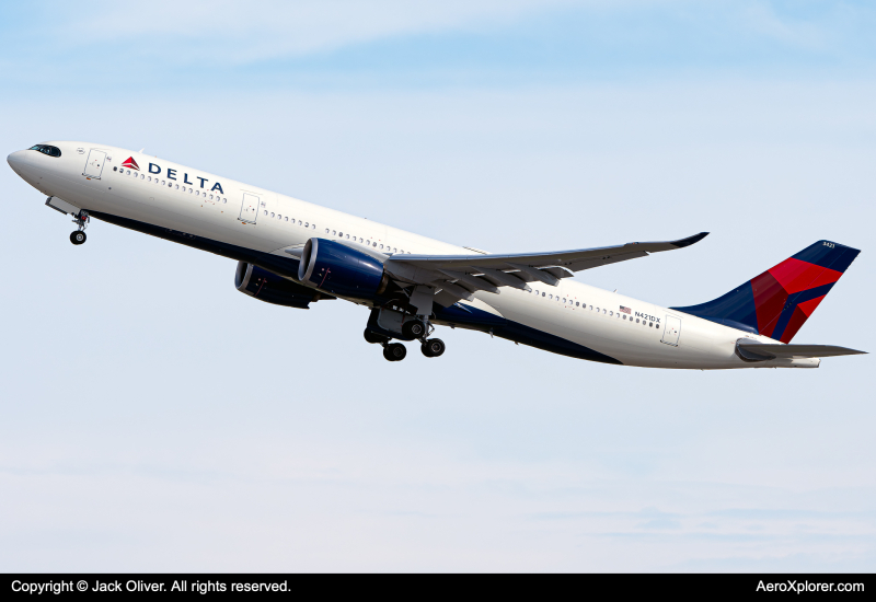 Photo of N421DX - Delta Airlines Airbus A330-900 at JFK on AeroXplorer Aviation Database