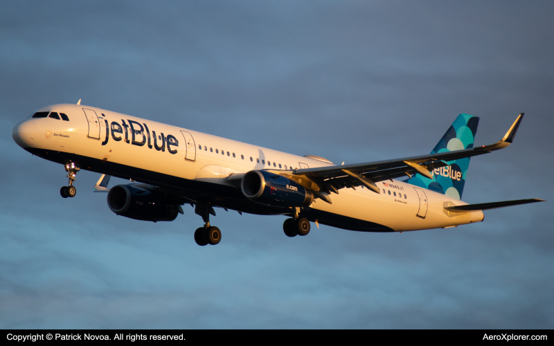 Photo of N949JT - JetBlue Airways Airbus A321-200 at MCO on AeroXplorer Aviation Database