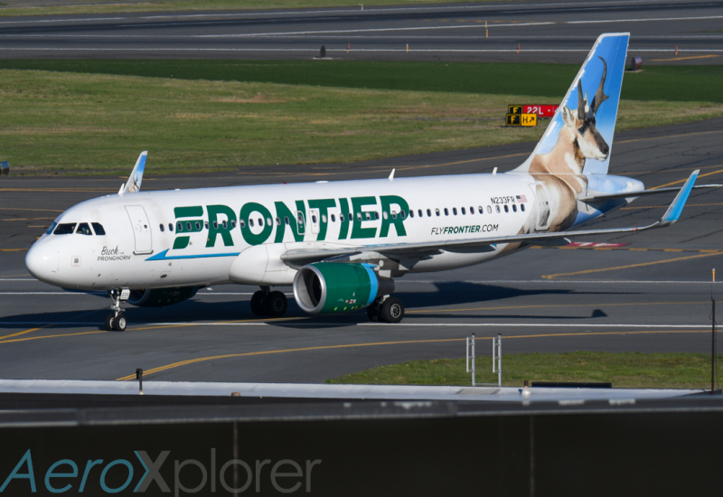Photo of N233FR - Frontier Airlines Airbus A320 at BOS on AeroXplorer Aviation Database