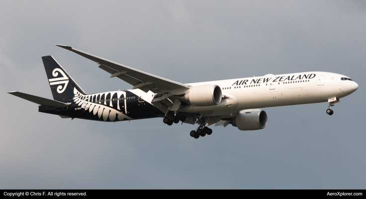 Photo of ZK-OKM - Air New Zealand Boeing 777-300ER at SIN on AeroXplorer Aviation Database