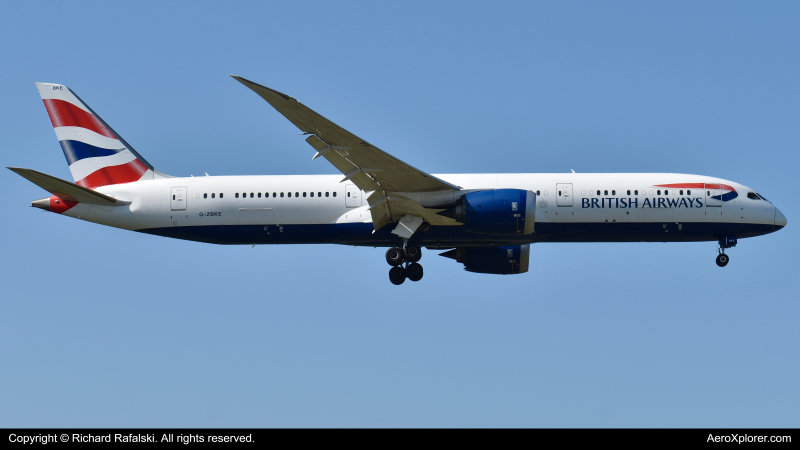 Photo of G-ZBKE - British Airways Boeing 787-9 at LHR on AeroXplorer Aviation Database