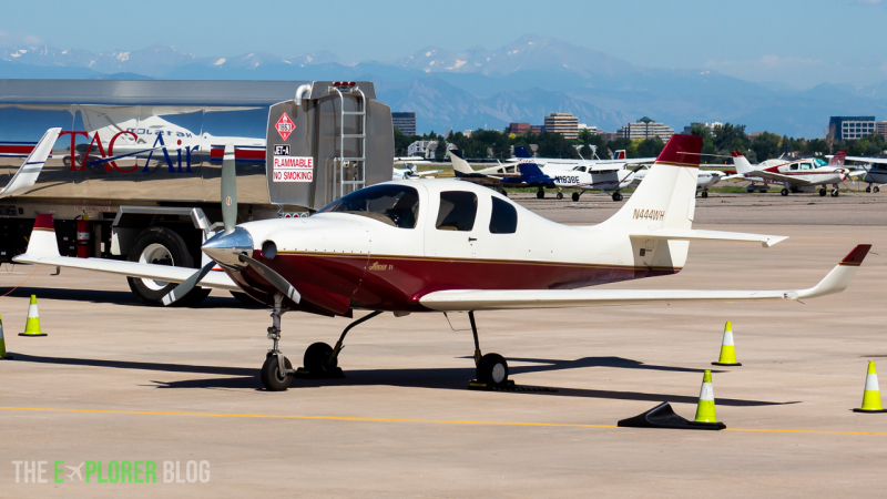 Photo of N444WH - PRIVATE Lancair IV at APA on AeroXplorer Aviation Database