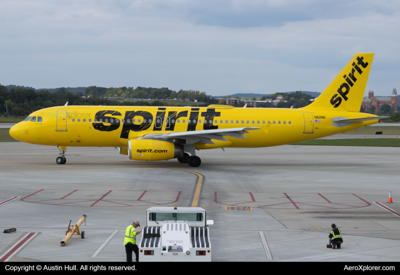 Photo of N611NK - Spirit Airlines Airbus A320 at LBE on AeroXplorer Aviation Database