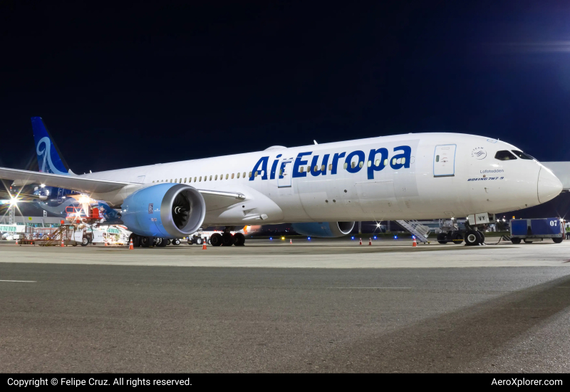 Photo of EC-NVY - Air Europa Boeing 787-9 at SSA on AeroXplorer Aviation Database