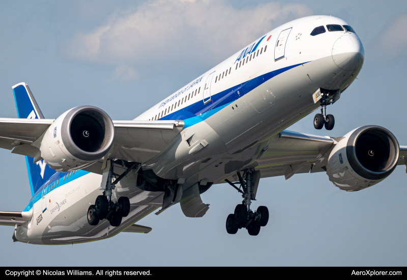 Photo of JA830A - All Nippon Airways Boeing 787-9 at HND on AeroXplorer Aviation Database