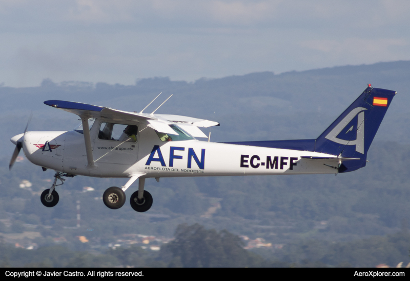 Photo of EC-MFF - AFN Cessna 152 at LCG on AeroXplorer Aviation Database
